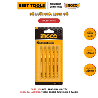 Bộ lưỡi cưa lọng gỗ ingco jbt111c | lưỡi cưa lọng kim loại jbt118b