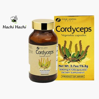 Viên uống đông trùng hạ thảo Cordyceps Fine Japan bổ phổi, thận, tăng đề kháng, sức khỏe 120 viên-Hachi Hachi Japan Shop