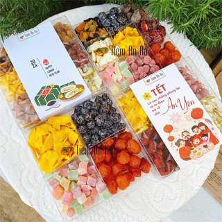 Set khay mứt trái cây sấy - mứt tết 2024 | đặc sản đà lạt