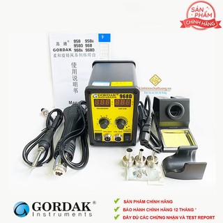 (Bảo hành 12 tháng) Trạm hàn khò GORDAK 968D điện tử đa năng chính hãng