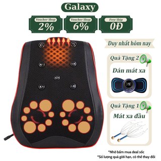 Gối massage cổ vai gáy 20 bi, Máy mát xa toàn thân đa năng vai, gáy, cổ, chân, tay, lưng và cột sống, Máy massage hồng n