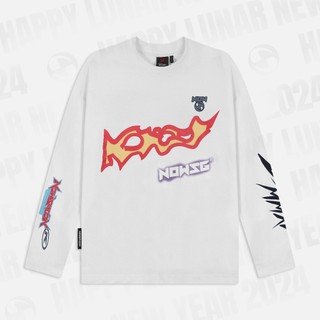 Áo needs of wisdom flame long sleeve tee - white - local brand chính hãng