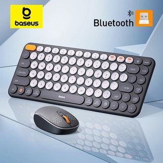 Combo chuột và bàn phím máy tính không dây Bluetooth Baseus với đầu thu USB Nano 2.4GHz cho Sổ Tay PC Tablet Laptop