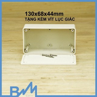 Hộp nhựa chế loa cực dễ 130x68x44mm ghép cặp loa 1.5inch
