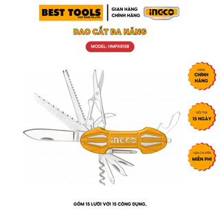 Bộ dao cắt đa năng đi phượt, du lịch ingco hmfk8158
