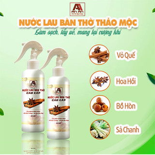 Nước lau bàn thờ tinh chất quế và thảo mộc 250ml chuyên dùng lau bàn thờ tẩy uế
