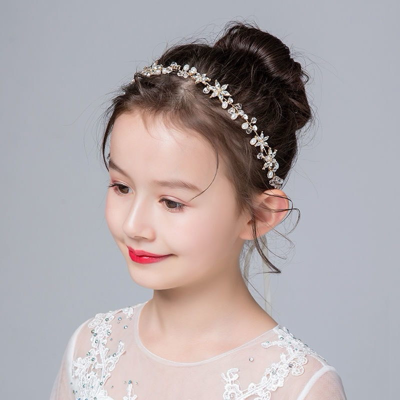 Vòng Hoa Đội Đầu Kiểu Công Chúa Có Thể Điều Chỉnh Cho Bé Gái.