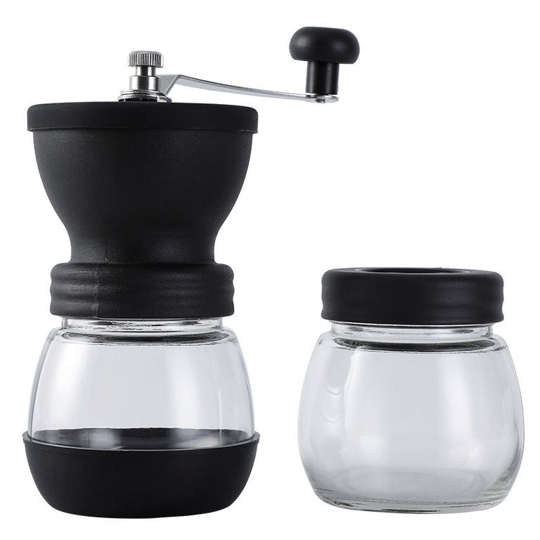 Máy xay cà phê tặng kèm bình đựng chất liệu thủy tinh borosilicate siêu đẹp
