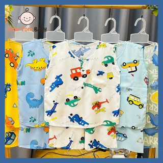 (5-45Kg)- Bộ quần áo Bé Trai mùa hè Ba Lỗ vải tôn, lanh mềm, mát - Quần áo trẻ em - Đồ tole cho bé- Đồ bộ bé trai