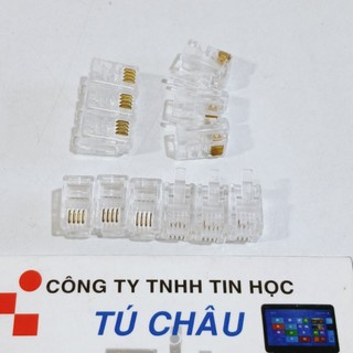 Đầu rj9 4 line 4p4c /