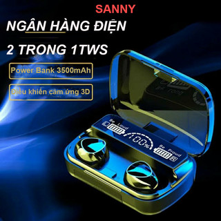 Tai nghe Bluetooth không dây M10 TWS pin 8 tiếng, 3D touch, hỗ trợ gọi điện, nghe nhạc và sạc dự phòng