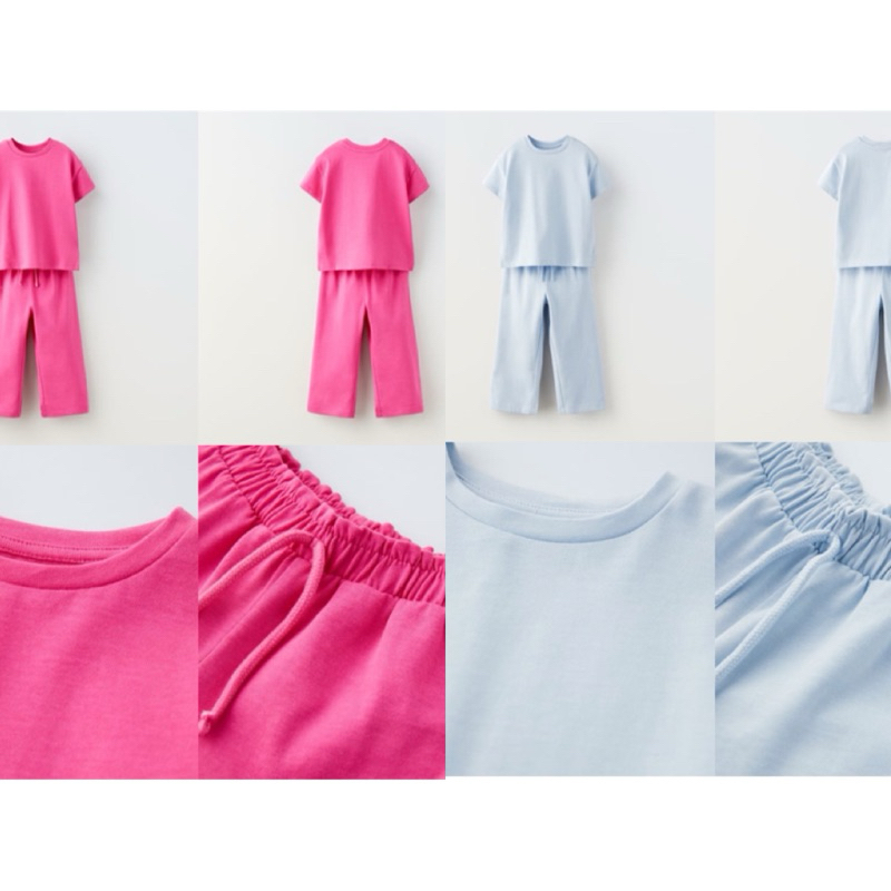Set bé gái Zara với áo phông kèm quần siêu xinh