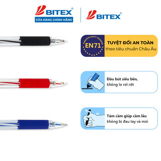 Bút bi Bitex B03 tip ngòi 0.5mm (1cây)