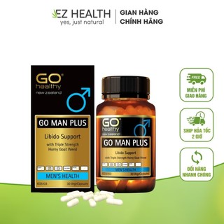 Viên uống sinh lý nam GO Man Plus GO Healthy cải thiện rối loạn cương dương, hỗ trợ kéo dài thời gian, tăng sinh lực