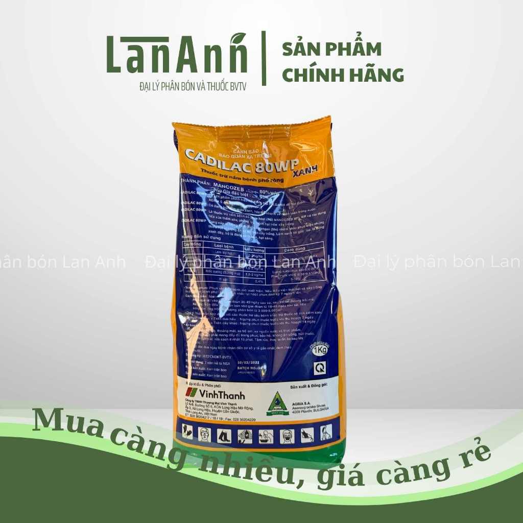 Thuốc trừ nấm bệnh CADILAC 80WP 1kg