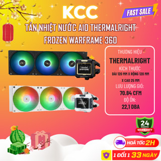 Tản Nhiệt Nước Màn Led AIO Thermalright Frozen Warframe 360 Đen + Trắng ARGB - Bảo Hành 24 Tháng