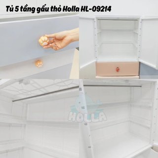 Tủ quần áo 5 tầng thỏ gấu Holla HL 09214 hàng chính hãng
