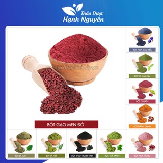 Bột gạo men đỏ 100g, bột hồng cúc (hạt và bột tùy chọn) - Thảo Dược Hạnh Nguyên