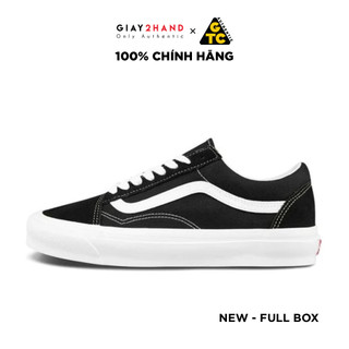 Giày sneaker thể thao vans vault og old skool lx black white vn0a4p3xoiu - mới chính hãng