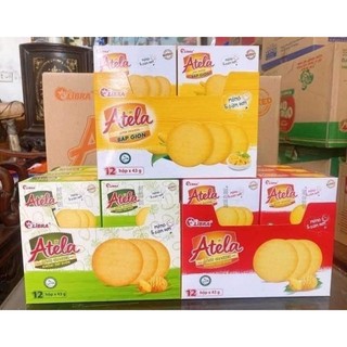 Lốc 12 hộp bánh quy giòn Atela