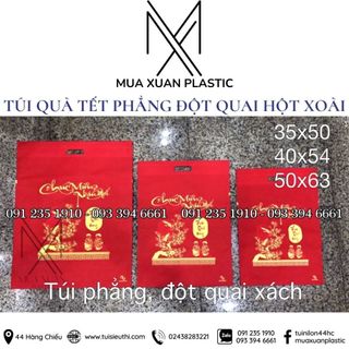 Túi đựng quà tết in Chúc Mừng Năm Mới, túi vải không dệt đựng quà chúc mừng năm mới sang trọng tiện lợi - Combo 10 chiếc
