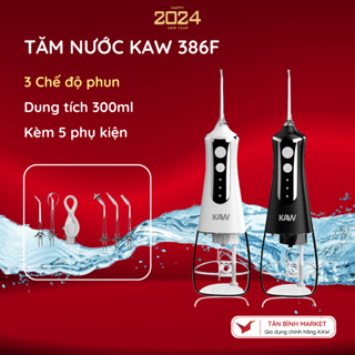 Máy tăm nước Kaw - 3 Chế Độ Phun, Dung Tích 300ml Kèm 5 Đầu Vòi Phun