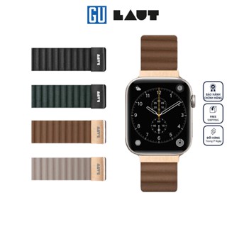 Dây LAUT Novi Luxe Cho Apple Watch Series 1~9/ SE (38/40/41mm) Làm Từ Da Thuần Chay Mềm Mại Khóa Nam Châm