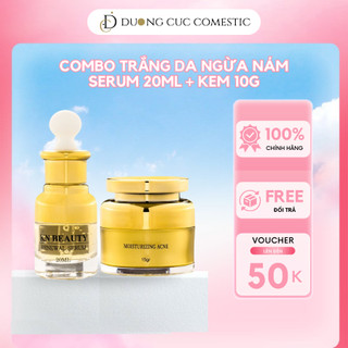 Combo serum kem dưỡng KN Beauty ngừa mụn giảm thâm dưỡng trắng DC16