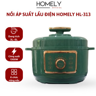 Nồi áp suất lẩu điện 2in1 Homely HL-325, công suất 1300W, dung tích 3L-5L