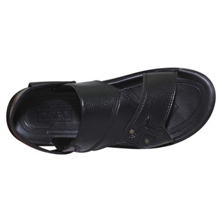 Sandal đế bằng nam Bita's SUM.115 (Đen + Nâu + Vàng bò)