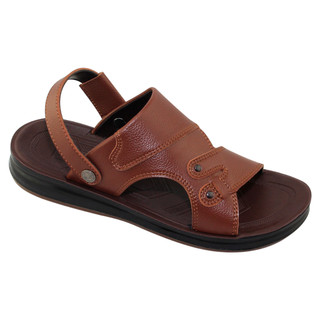 Sandal đế bằng nam Bita's SUM.115 (Đen + Nâu + Vàng bò)