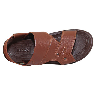 Sandal đế bằng nam Bita's SUM.115 (Đen + Nâu + Vàng bò)
