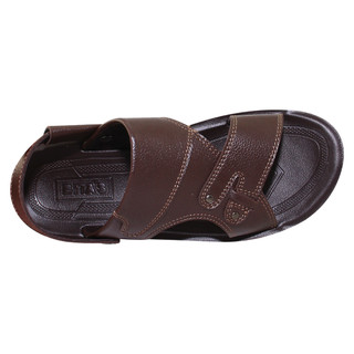 Sandal đế bằng nam Bita's SUM.115 (Đen + Nâu + Vàng bò)