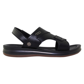 Sandal đế bằng nam Bita's SUM.113 (Đen + Nâu + Vàng bò)
