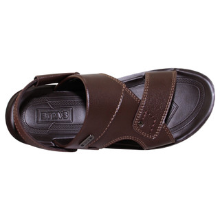 Sandal đế bằng nam Bita's SUM.113 (Đen + Nâu + Vàng bò)