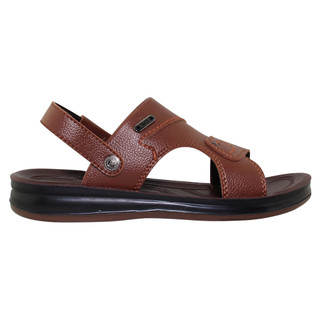 Sandal đế bằng nam Bita's SUM.113 (Đen + Nâu + Vàng bò)