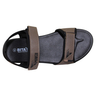 Sandal đế bằng nam Bita's SPS.155 (Đen + Nâu + Vàng bò)