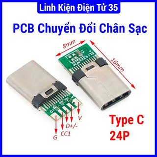 Sản phẩm chuyển đổi chân sạc PCB Type C 24P truyền dữ liệu