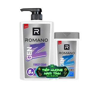 Dầu gội romano gen z hương forest cedar 610g-kèm dầu gội 150g