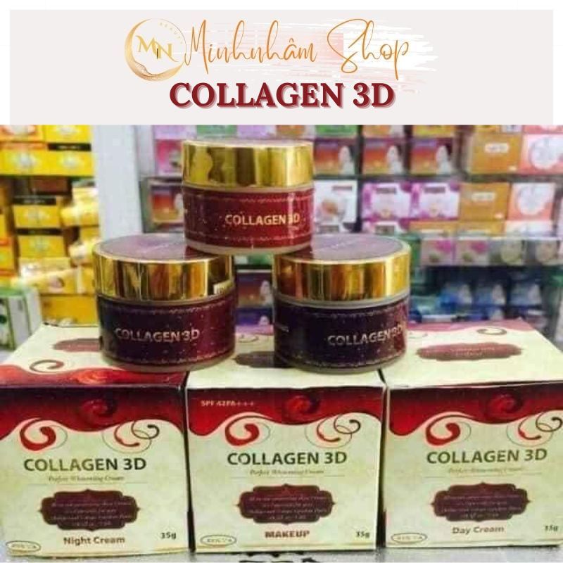 Kem nám Collagen 3D giúp giảm mụn, nám, tàn nhang Nhật Bản