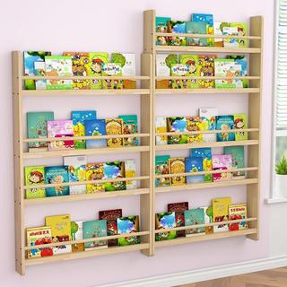Kệ Sách Gắn Tường Không Cần Khoan Cho Bé Giá Sách Montessroi Kệ Mầm Non Gỗ Thông Nhập Khẩu