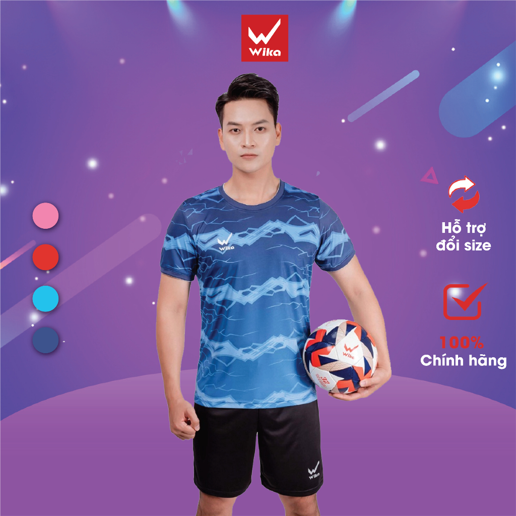 Áo Đá Bóng Wika Cardi Form Chuẩn Việt Bề Mặt Vải Mềm Mịn Thoáng Khí