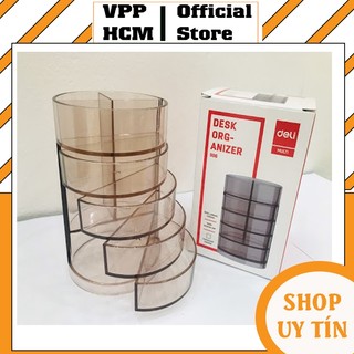Ống cắm bút viết Deli 906 - Khay đựng bút 4 ngăn