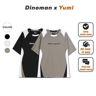 Áo Phông Nam Nữ Thiết Kế Độc Đáo Phối Màu Dino x Yumi  Chất Liệu Cotton 250gsm Form Dáng Unisex AP03-2