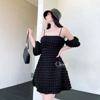 THANH LÝ ĐẦM XỐP XÒE HAI DÂY TRỄ VAI TAY BỒNG A12