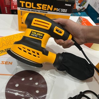 Máy chà nhám tròn tolsen 280w , máy chà nhám tròn xoay 125mm