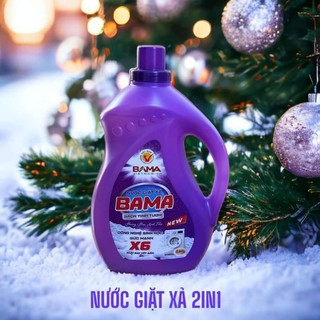 Nước Giặt Xả 6IN1 BAMA màu tím hương cá ngựa 3.6 lít hàng chính hãng