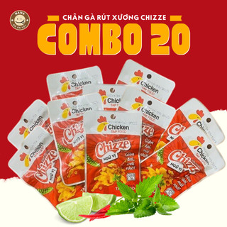   Combo 20  Chân Gà CHIZZE Rút Xương Cay Ngũ Vị 29g Giòn Dai An Toàn Vệ Sinh Hương Vị Đậm Đà T.A.P Food Ăn Vặt Nana 