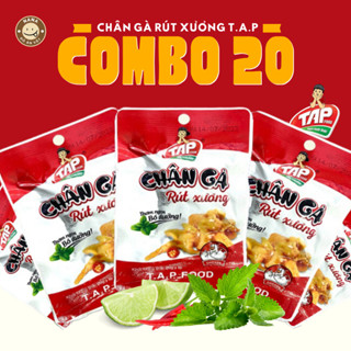   Combo 20  Chân Gà Rút Xương TAP FOOD 29g Giòn Dai Cay Cay Đảm Bảo An Toàn Vệ Sinh Ăn Vặt Nana 