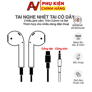 Tai nghe dây Ip bóc máy chinh hãng nhà táo chân dẹt/tròn cho mọi dòng máy từ 6/6splus/7/8plus/x/xs/xsmax/11/12/13/14pro